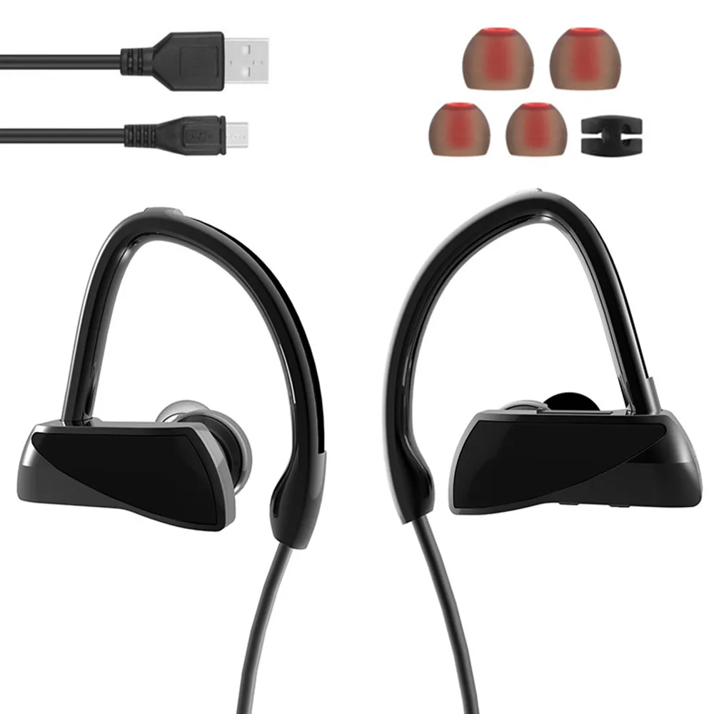 Беспроводные Bluetooth наушники SERVO U12 Спортивная bluetooth гарнитура с крючком
