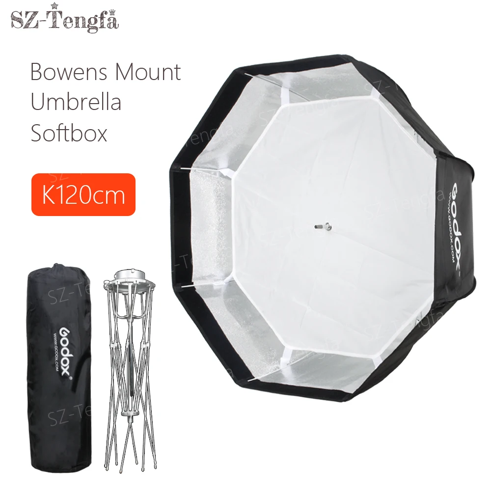 Godox 120 см Octagon Зонт Softbox Bowens Moun для DE DP AD SK кварты студии флэш|umbrella softbox bowens|octagon umbrella