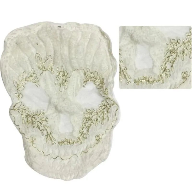 ChicLady панк череп головы вышитыми полосками аппликация патчи для Костюмы Diy ткань