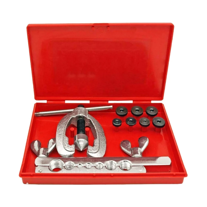 Brake &amp Air Line Double Flaring Tool 10Pc Kit Water Gas Automotive Plumbing |