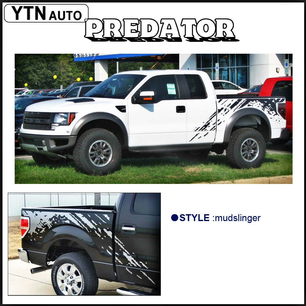 Подходит для Ford FORD F150 RAPTOR 2009 2014 автомобильные наклейки Mudslinger боковое тело задний