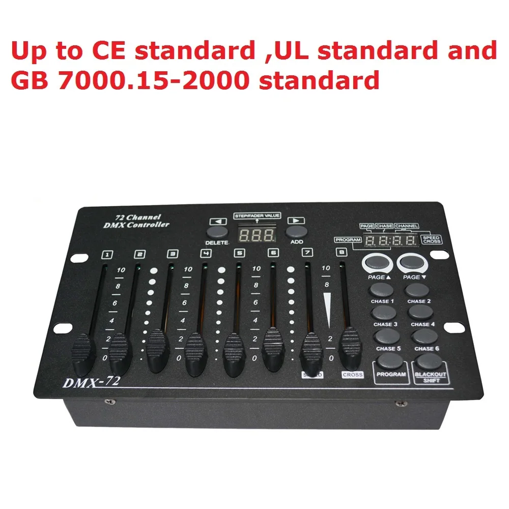 Free Shipping New 72 Channel DMX Controller Stage Lighting Dj Equipments Console Perfect For LED Par Moving Head Spotlights