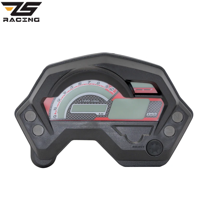 ZS гоночный Универсальный Мотоцикл Тахометр цифровой спидометр используется для