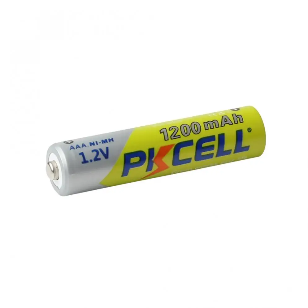 4 шт./лот Pkcell 1,2 V AAA Ni-MH 1200mAh аккумуляторные батареи большой емкости набор батарей с 1000 циклом