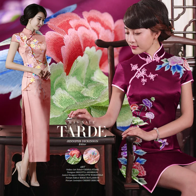 100% Pure Mulberry богатство Bloom в шелк атлас вышитые ткани Ткань юбка пошив материалы 4