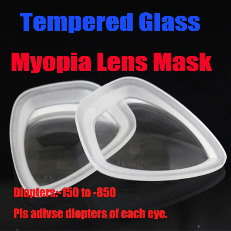 Tempered myopia mask Deepgear Ультра низкий объем маска для дайвинга черная силиконовая маска для подводной охоты маска для близорукости линзы маска для дайвинга для взрослых близоруких дайверов - Цвет: Tempered myopia mask