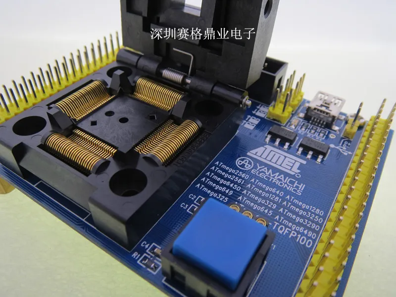 Оригинальное тестовое сиденье ATMEL IC ATmega6450 ATmega3250 ATmega329 программируемая зажигания