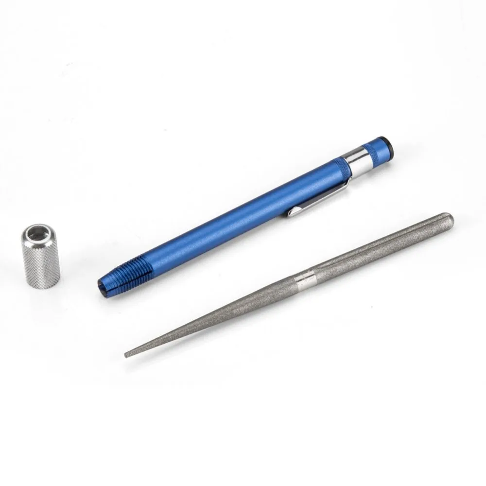 1 шт. Портативный ручка Форма Ножи точилка Бриллиантовая заточка каменные плиты