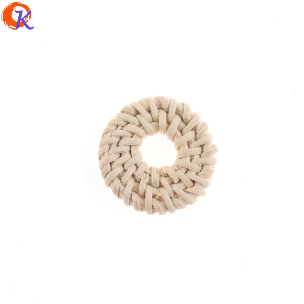 

Cordial Design 20Pcs 25mm 35mm 45mm Jewelry Accessories/Bamboo Rattan Charm/Coin Shape/Embellishments/Hand Made/Earring Findings