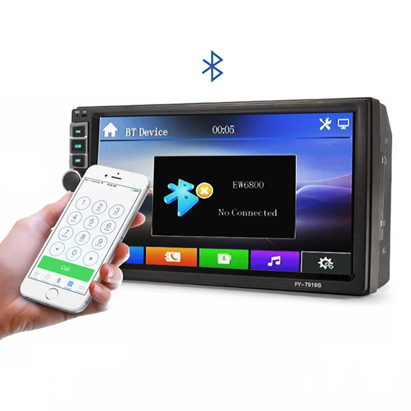 Автомагнитола 2 din мультимедийный плеер с GPS навигацией Bluetooth AUX mp3 MP4 MP5 стерео
