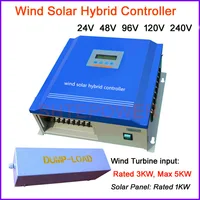 3000W charger battery controller with Dump Load LCD display Wind Turbines Max 5000W,Solar panels system Rated 1KW