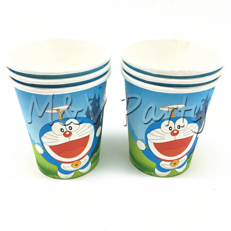 31 шт./лот Cartonn Doraemon тема партии одноразовые столовые приборы набор бумажных