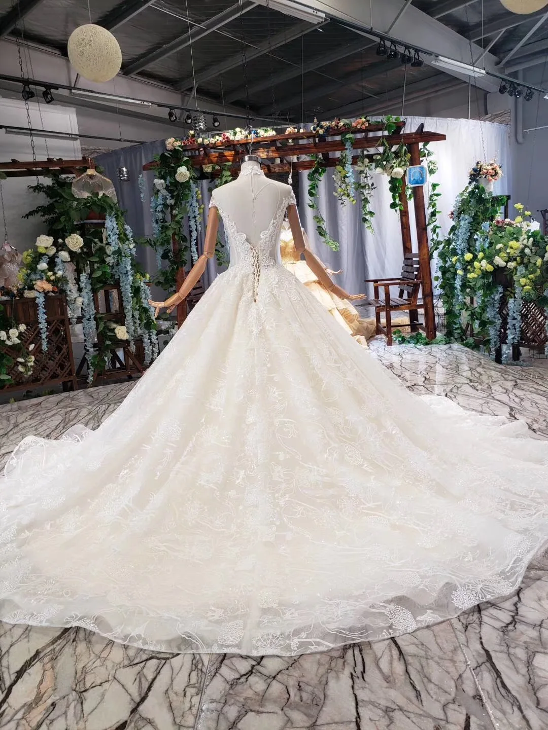 Роскошные свадебные платья 2019 Vestido De Noiva Princesa Boho блестящее Свадебное бальное
