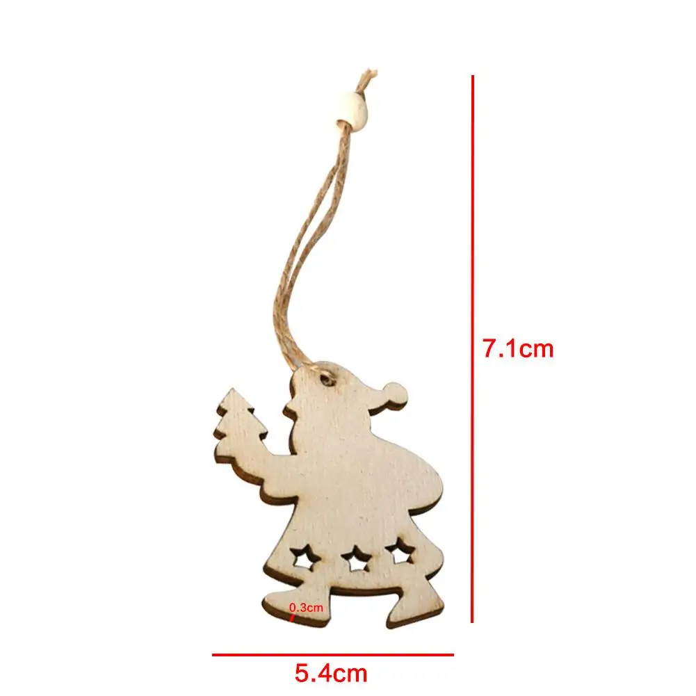 Рождественская елка украшения деревянные скандинавские Винтажные висячие