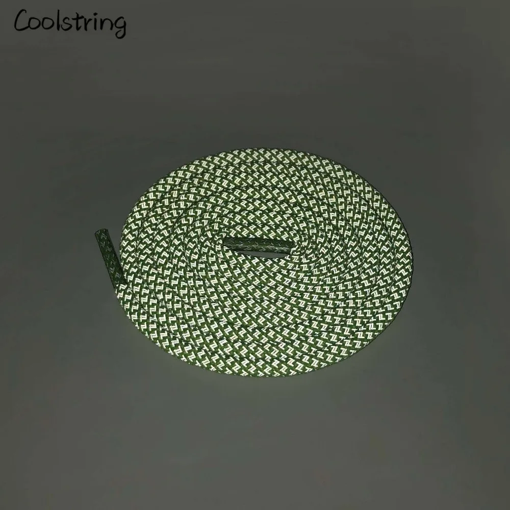 Coolstring Прохладный освещения 3M круглый светоотражающие шнурки для обуви спортивная безопасность кроссовки с шнурками ночные прогулки Бег в популярной расцветке; недостоин