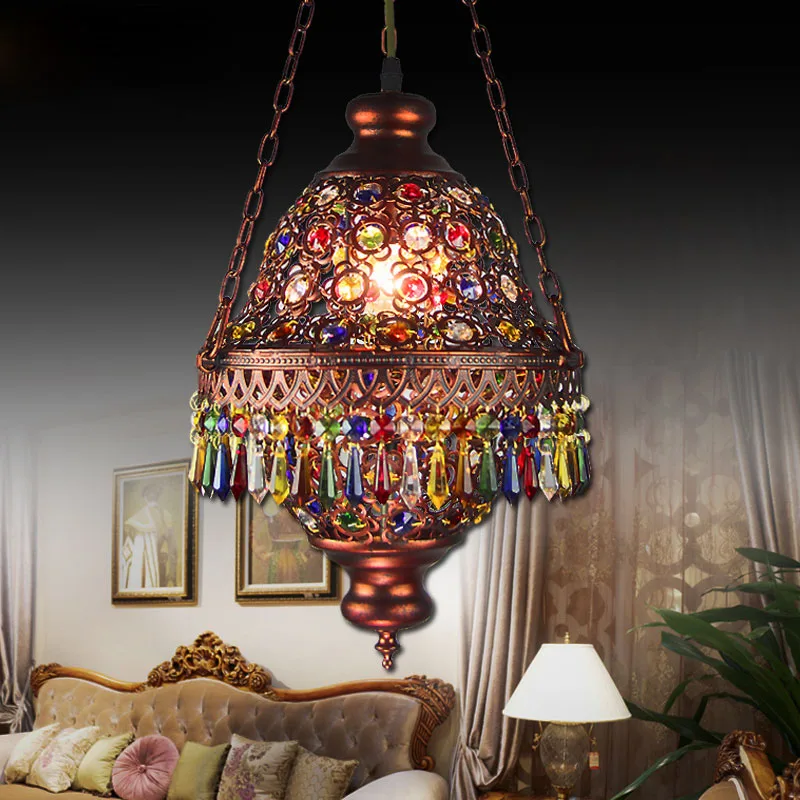 Богемный Средиземноморский подвесной светильник с влюбленными ощущениями для