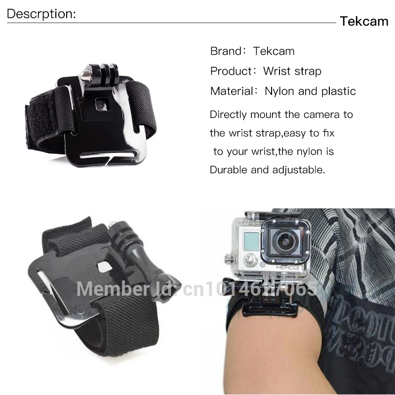 Tekcam yi 4k аксессуары с 3 way Штатив Ручка монопод для селфи спортивной экшн камеры Go pro