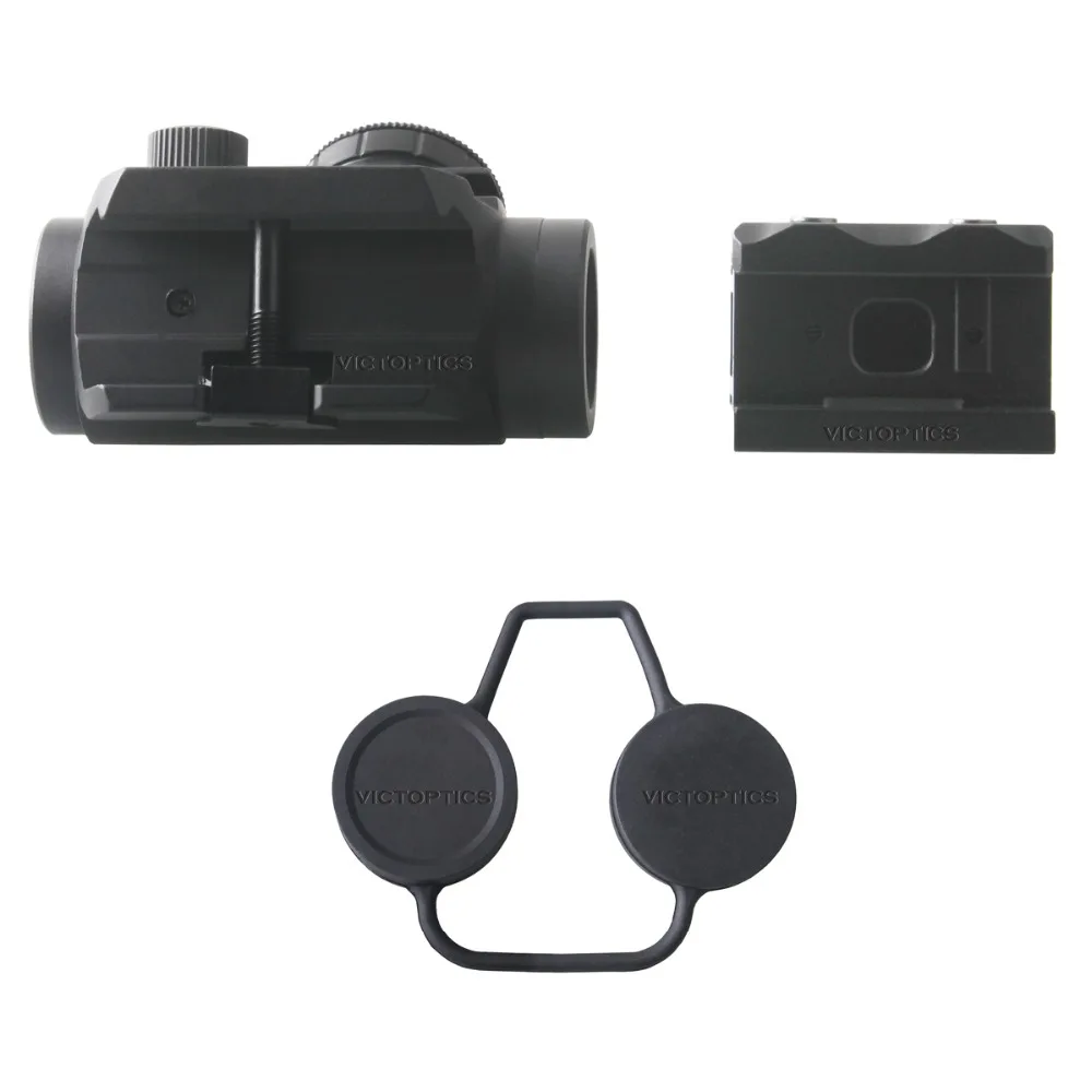 VictOptics 1x22 дешевая красная точка прицел Красная с Riser Picatinny 21 мм Крепление 11 уровней