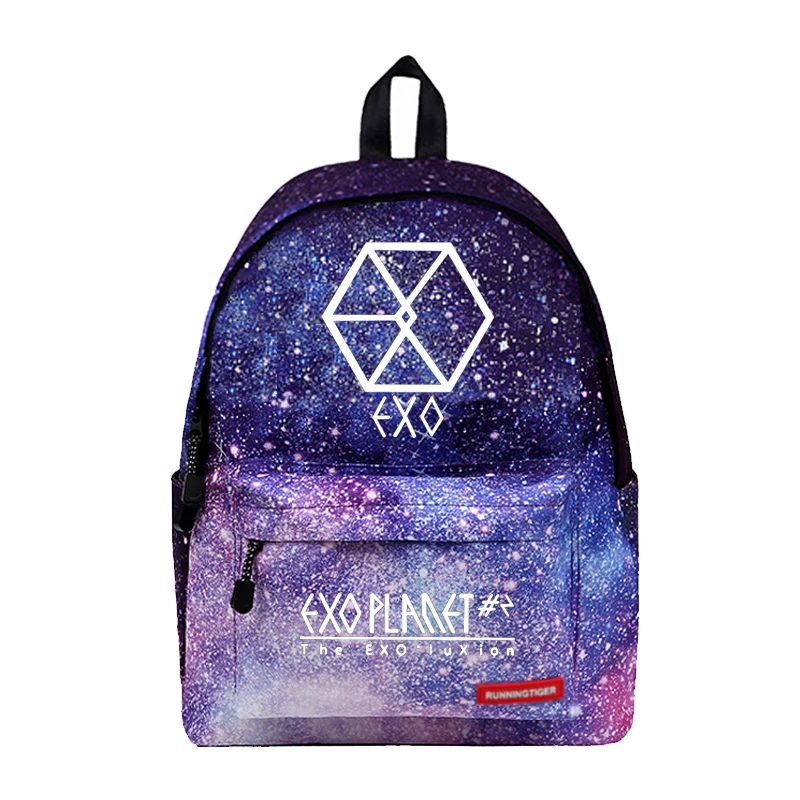 WISHOT Kpop EXO счастливый один Монстр Рюкзак Школьные сумки Дорожная сумка для девочек