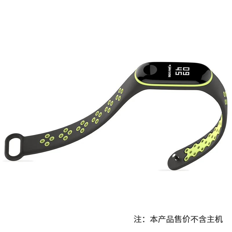 Сменный ремешок для Mi Band 4 3 MiBand силиконовые браслеты Xiaomi смарт браслет двойного