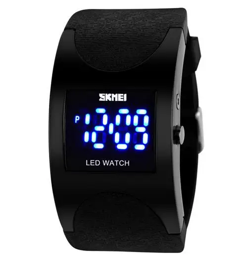 SKMEI унисекс цифровые часы модные повседневные часы Relogio Masculino брендовые синие светодиодные часы силиконовые свободное платье наручные часы женские