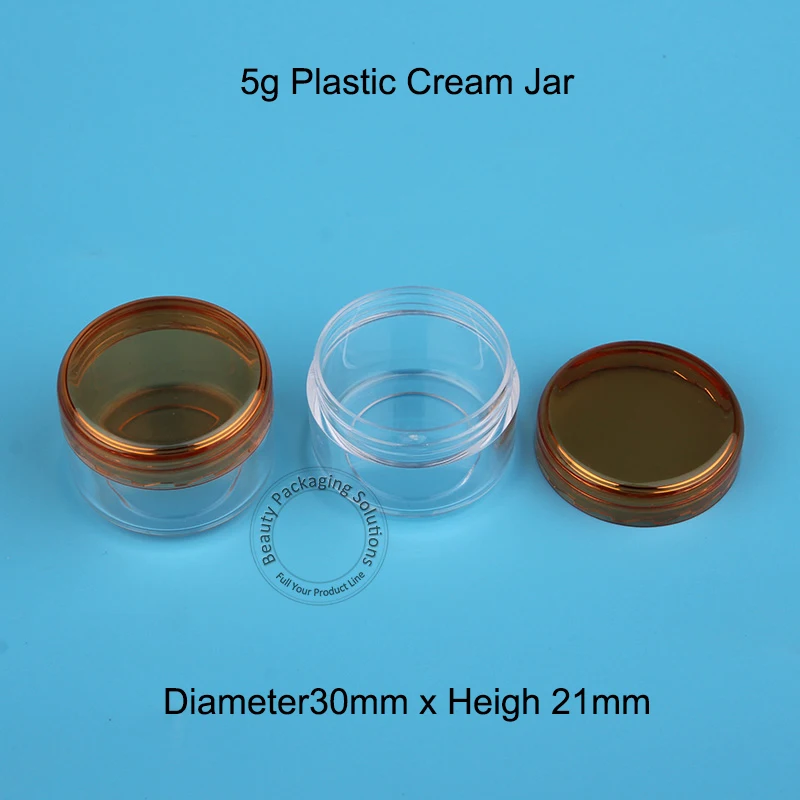 70 шт./лот оптовая торговля искусственная пластиковая банка для крема оранжевая 1/6