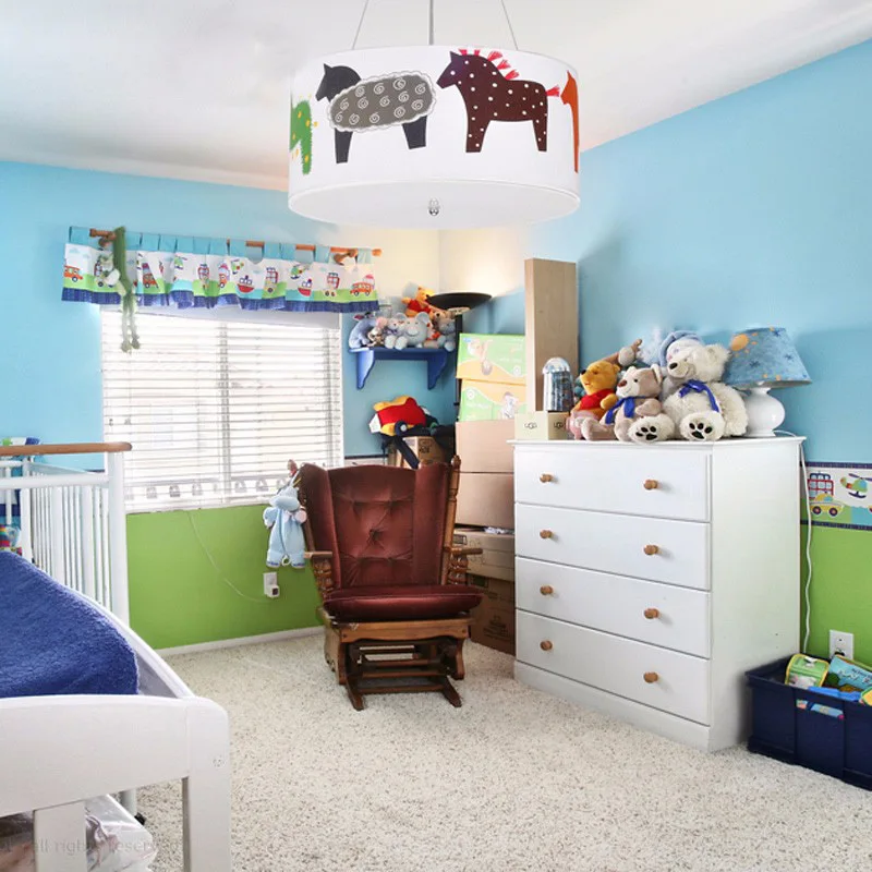 Подвесной светильник blubler Rainbow Horse подвесной с мультяшными животными детский