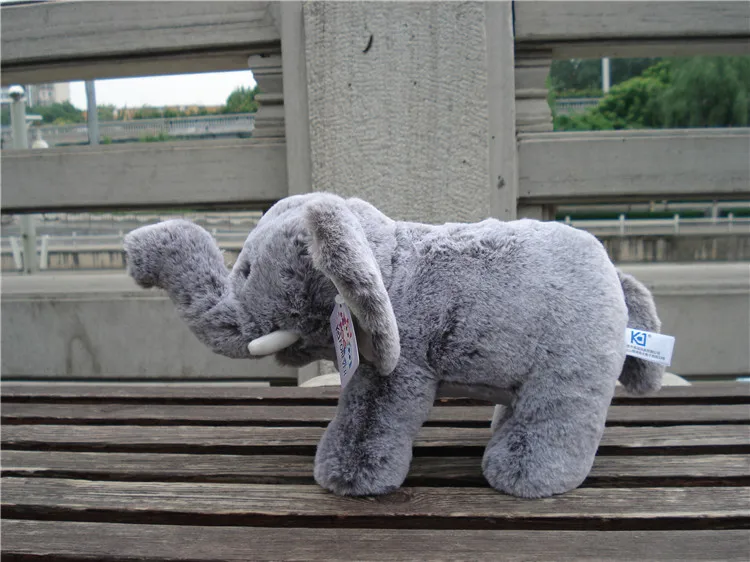 Реалистичная игрушка приблизительно 30 см серый Слоник плюшевая мягкая кукла