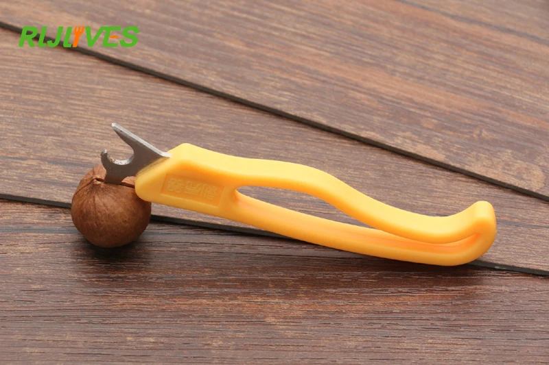 RLJLIVES 2 pcs/set Multi-function Pecan Nut Cracker Plastic+Stainless Steel Walnut Sheller Small Tools Home Kitchen Appliances