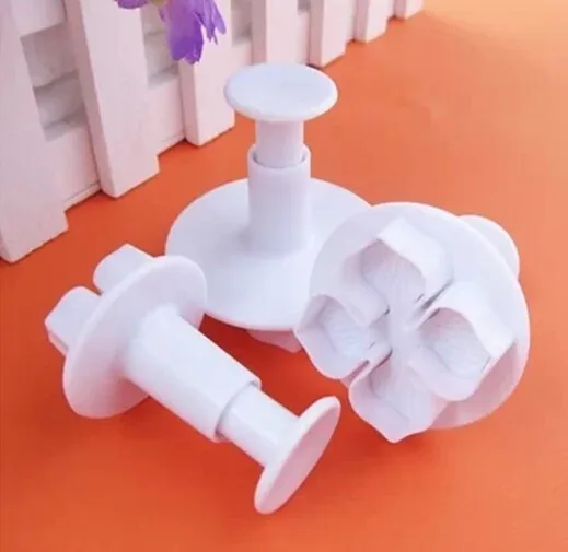Слива цветок Клевер шаблон пластик 3D стерео печенье Die Весна сахар тиснение