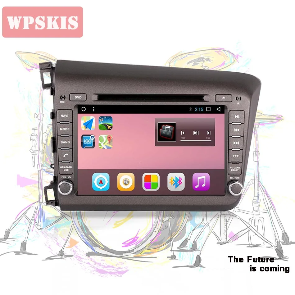 4G+ 64G Android 10,0 автомобильный DVD gps для Honda Civic VII 2011- автомобильный Головной блок с BT РАДИО Wifi рулевая колесная лента рекордер