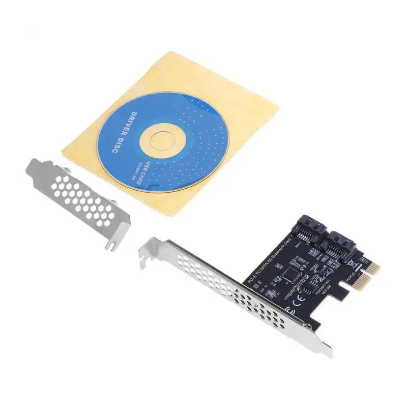 PCI Express SATA 3 контроллер карты 2 порта PCIe III 6 ГБ/сек. внутренний адаптер конвертер для