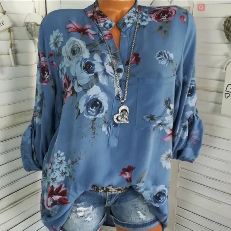 5XL модная женская блузка и рубашка больших размеров сексуальная блуза с