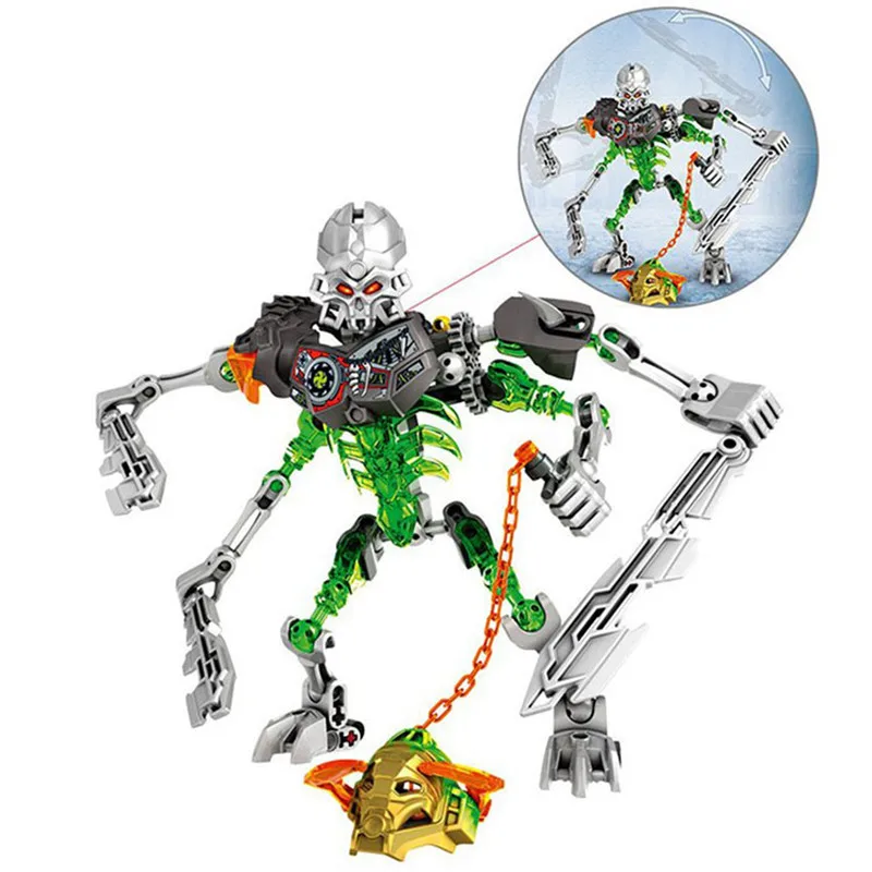 Новый строительный блок BIONICLE Ekimu UXAR кетар акида терак мелум игрушки кубики