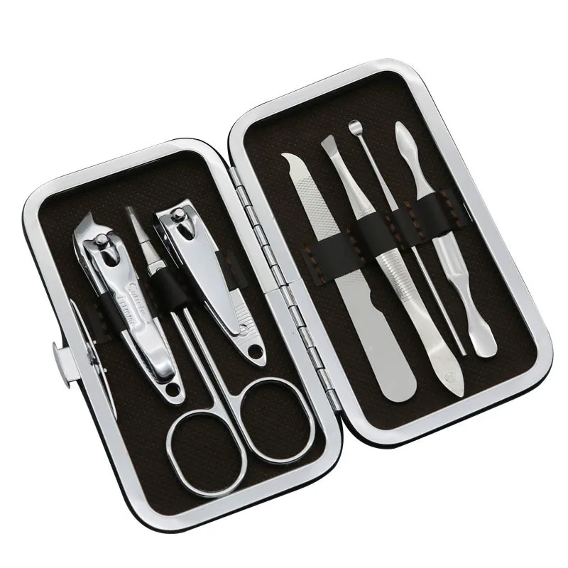 Машинка для стрижки ногтей из углеродистой стали набор 7 предметов маникюрный