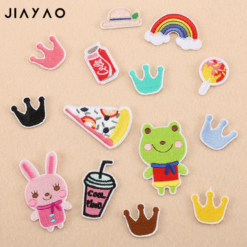 Мультяшные нашивки с короной кролика аксессуары для детской одежды обувь и шляпы