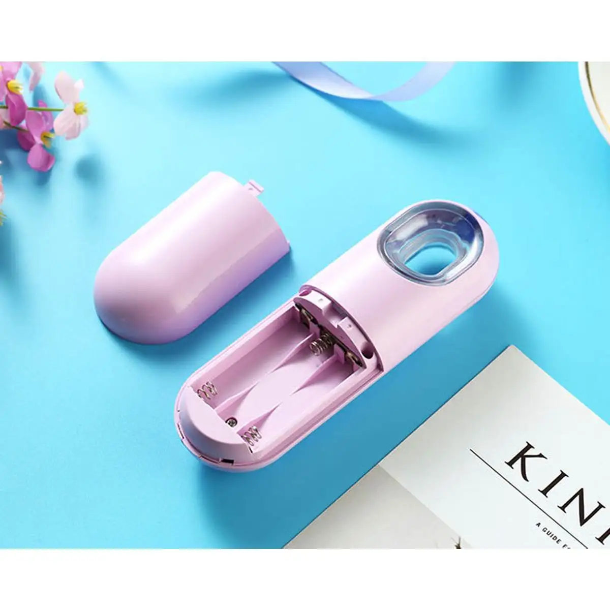 Pink Портативный Nanos туман спрей для лица тело небулайзер Паровая установка увлажняющий уход за кожей мини 22 мл спрей для лица Инструменты для красоты белый - Цвет: Pink