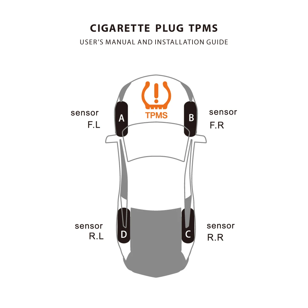 ONEVER автомобильный беспроводной TPMS датчик давления в шинах Система мониторинга с
