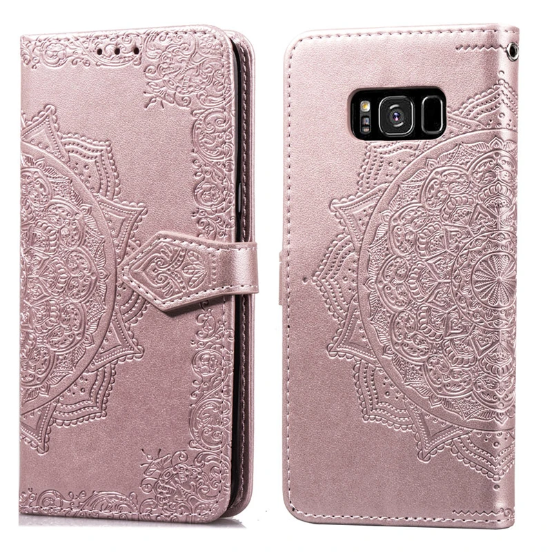 3D Цветочный Чехол бумажник для Samsung Galaxy S6 S7 Edge S8 S9 Plus A7 A9 A6 A8 J2 J4 J6 J8 2018 A5 J3 J5 J7 2017 2016