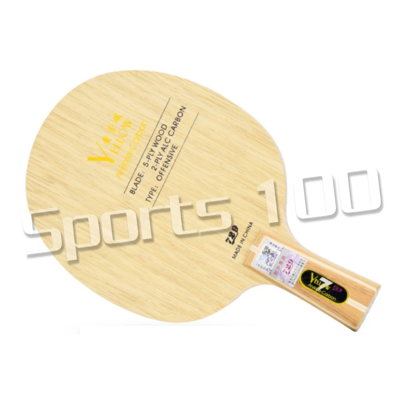 729 Black Blue Yellow ALC Carbon Blade Offensive Table Tennis Racket Ping Pong Paddle Bat | Спорт и развлечения