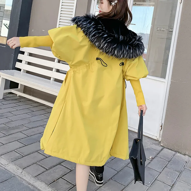 2018 Большие размеры свободная зимняя одежда куртка оверсайз толстая верхняя для