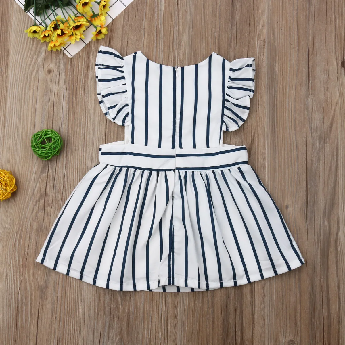 Summer Kid Baby Girls Bowknot Striped Pageant Party Princess Gown Tutu Dress | Детская одежда и обувь