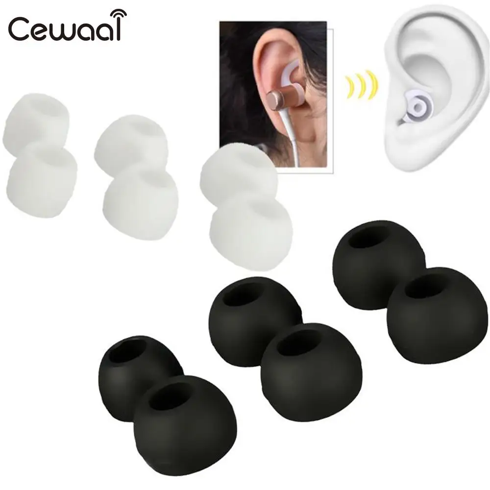 Cewaal 6pcs Black Durable Replacement Earbuds for Sennheiser CX300 400 500 II Headphone Earphone Headset Accessories | Электроника