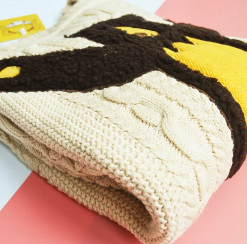 Осень-зима 2017 Оригинальный модный брендовый Женский пуловер с вышивкой медведя