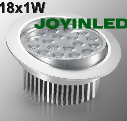 CE ROHS Бесплатная доставка AC85 265V Высокая мощность led 18 Вт украшения дома утопленные