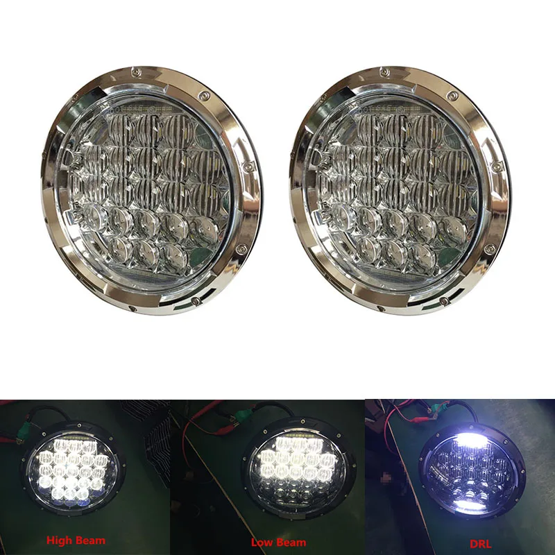 75 Вт 5D led рабочий свет DRL дальнего ближнего света 7 дюймов мотоцикл Проектор фары