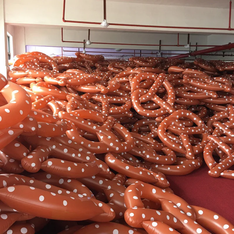 Гигантский надувной плавательный круг Pretzel матрас бассейн плавающий остров Boia