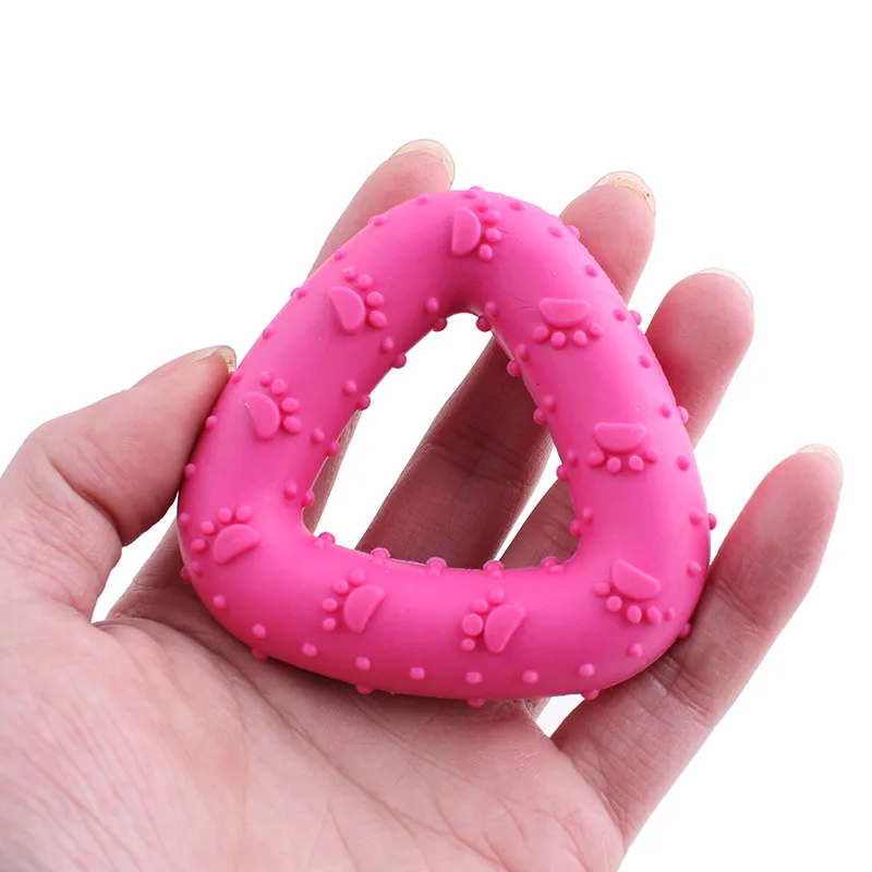 Новые Треугольные круглые резиновые дешевые игрушки для собак разжигания