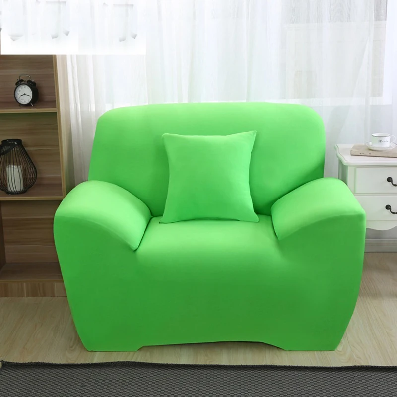 Синий Эластичный чехол для дивана защитные наборы чехлов чехлы спандекс Твердый