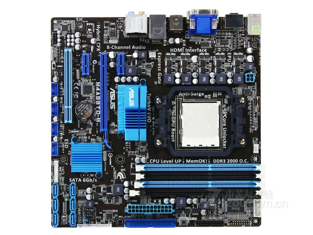Материнская плата для ASUS M4A88TD-M разъем AM3 DDR3 USB2.0 16 GB 880G настольная материнская плата